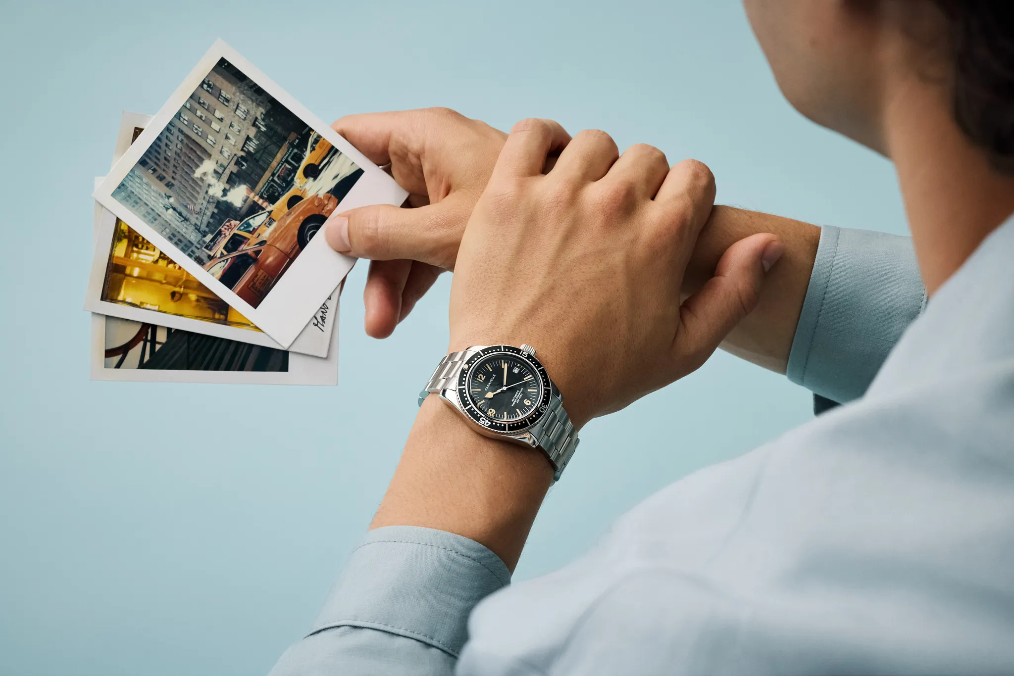 Black Dial Stainless Steel Bracelet Sea Hunter 43B175 | Bulova